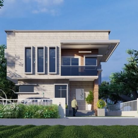 Plan ADDU52-3 Bedroom Duplex Design on 270sq.m Land