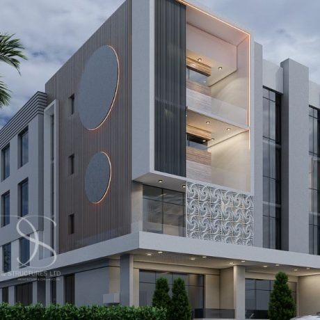 Plan AMHO14-36 Room Hotel Design on 1,200 Sq.m Land