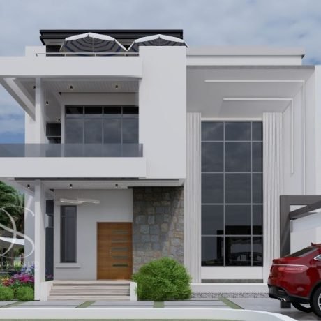 Plan ATDU53- 5 Bedroom Duplex Design on 500sq.m Land