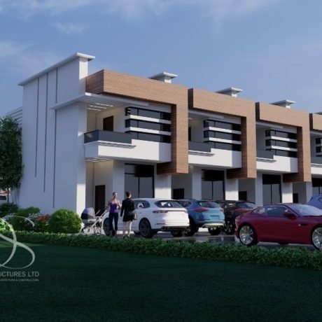 Plan BATH05-10 Units of 2-Bedroom Terrace Duplexes on 1,240 Sq.m Land