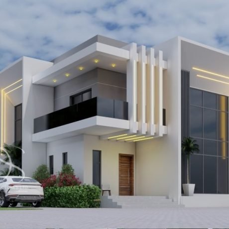Plan BEDU25-5Bedroom Duplex on 640 Sq.m Land