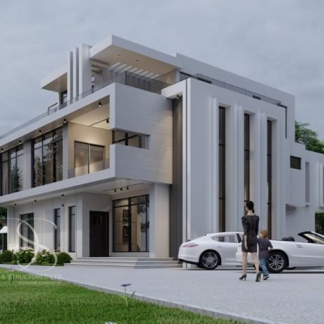 Plan BLDU69-6 Bedroom Duplex Architectural Plan on 700 Sq.m Land