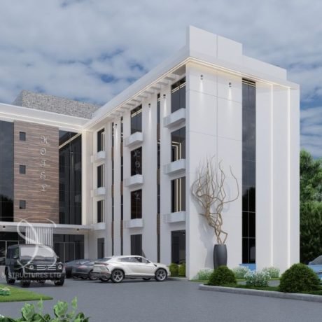 Plan CHHO17-38 Room Hotel Architectural Plan on 1,800 Sq.m Land