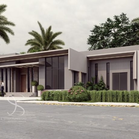 Plan DABU12-4 Bedroom Bungalow Architectural Plan on 900 Sq.m Land