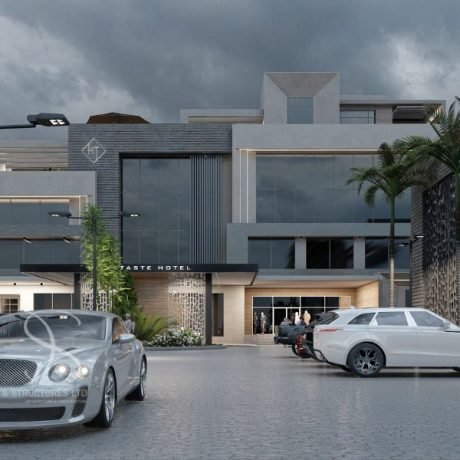 Plan DAHO19-68Room Hotel with Luxury 3-Bedroom Penthouse Duplex on 2,800 Sq.m Architectural Plan