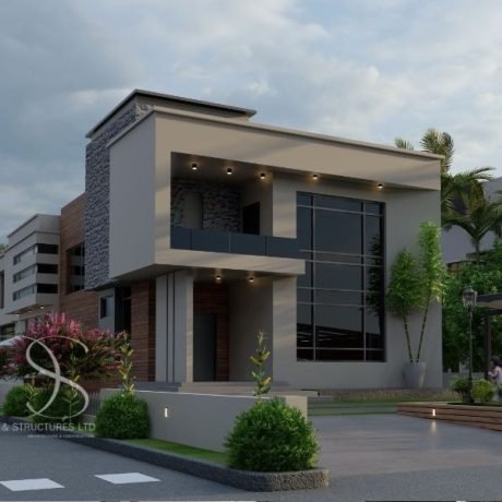 Plan HRDU41-5Bedroom Duplex on a 600 Sq.m Land