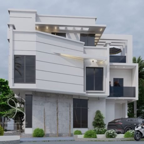 Plan JEDU57-4Bedroom Duplex Design on 290 Sq.m Land
