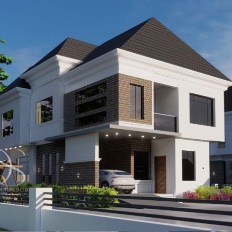 Plan JHDU22-5Bedroom Fully Detached Duplex (2 Units) on 950sq.m Land