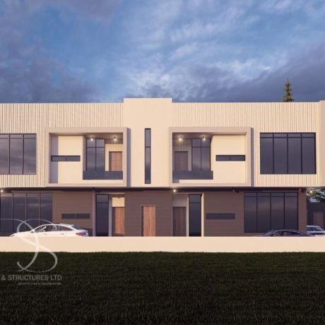 Plan KAFL29-4Unit 2-Bedroom Flats on 450 Sq.m Land