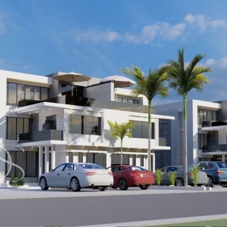 Plan KIDU23-5 Bedroom Semi-Detached Duplex with Swimming Pool on 810sq.m Land