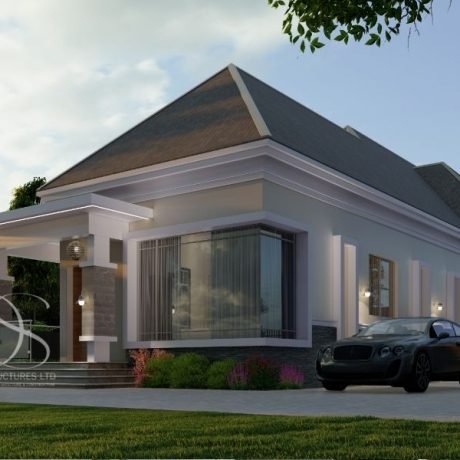Plan KUBU05-3 Bedroom Bungalow (2 Units) on 550sq.m Land