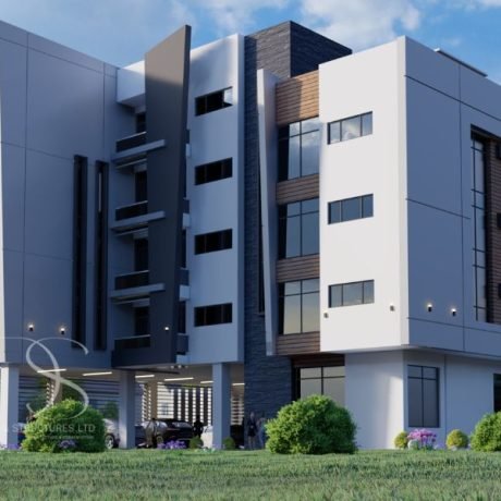 Plan OLFL24-10Units of 3-Bedroom Apartments & 1-Bedroom Apartment – Architectural Plan on 1,100 Sq.m Land