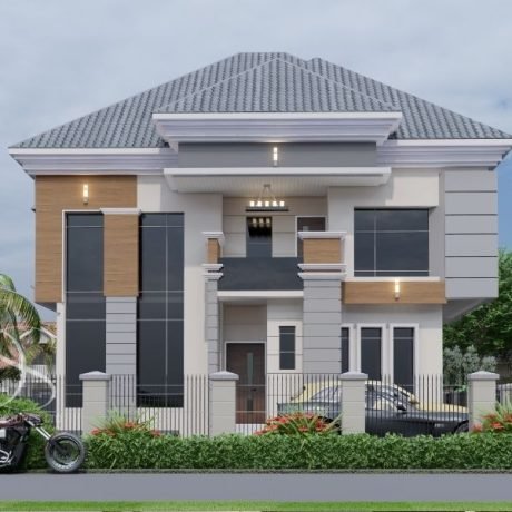 Plan SHDU27-4 Bedroom Fully Detached Duplex (2 Units) on 650 Sq.m Land