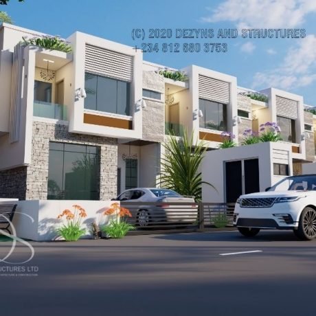 Plan SOTE06-6 Units of 4-Bedroom Terrace Duplexes on 1,141 Sq.m Land
