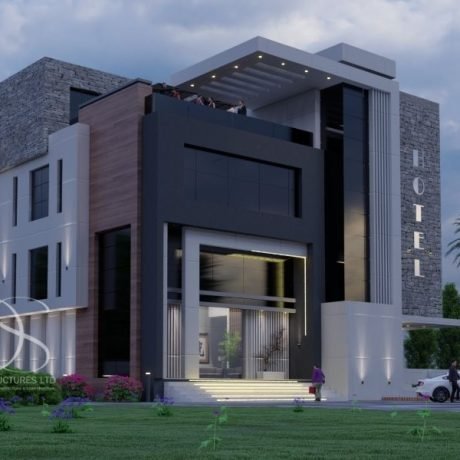 Plan TJHO06-35 Room Hotel on 1,400 Sq.m Land