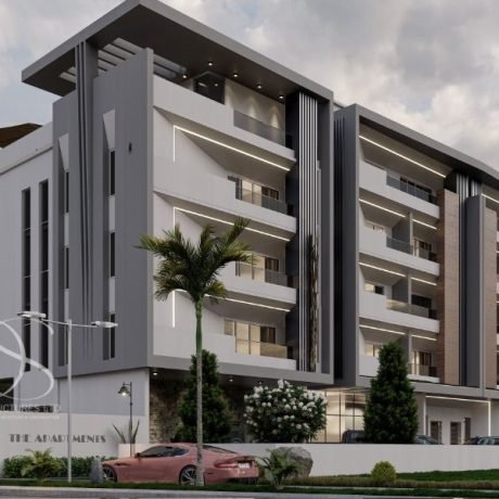 Plan TOFLE26-12 Units of 2-Bedroom Flats & 2 Penthouse Suites on 1,600 Sq.m Land