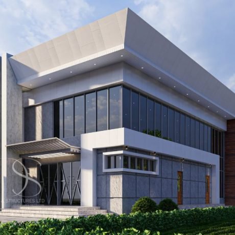 Plan UGEV05-500 Seater Event Hall Architectural Plan on 1,200 Sq.m Land