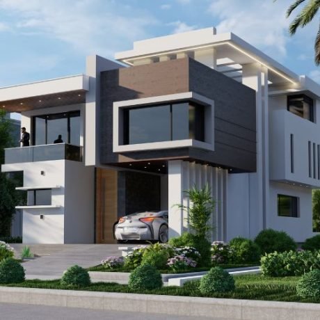 Plan WADU35-6Bedroom Duplex Design on 430sq.m Land