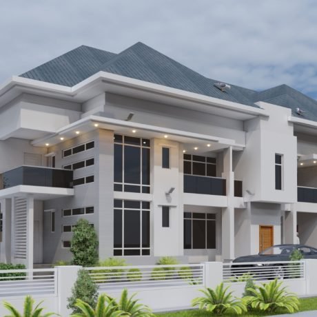 Plan ANFL23-12 Bedroom Duplex on 645 Sq.m Land
