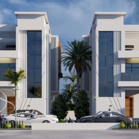 Plan HADU39-2 Units of 5-Bedroom Twin Duplexes on 620 Sq.m Land